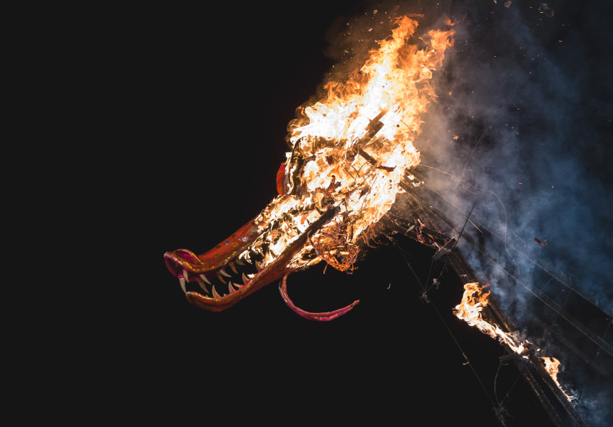 Burning of the ogoh-ogoh - Dark Mofo 2016
